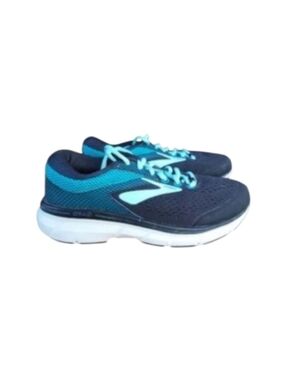 Brooks Dyad 10 Athletic Running Jog  Walk Tennis Shoe Sneaker Black Blue Women 7